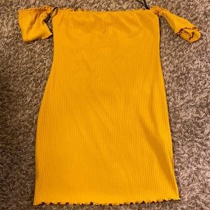 off the shoulder body dress